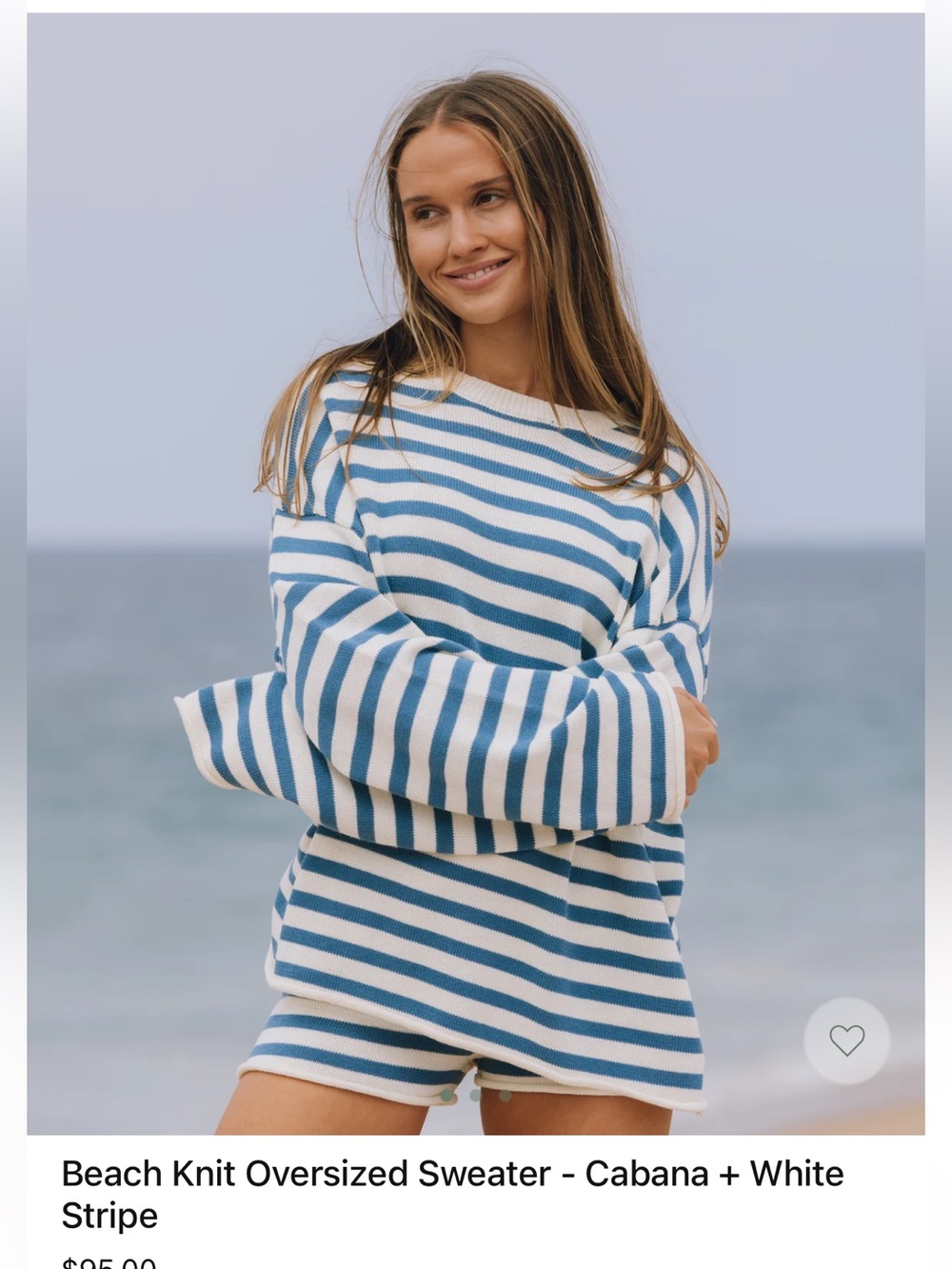 Daily Drills Blue & White Striped Knit Top